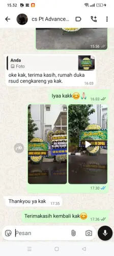 Testimonial Papan Bunga Pernikahan tarunajaya