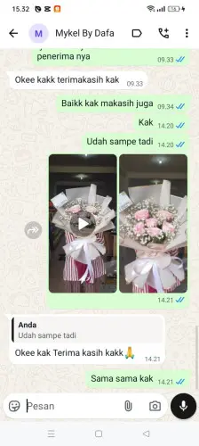 Testimonial Buket Bunga tarunajaya