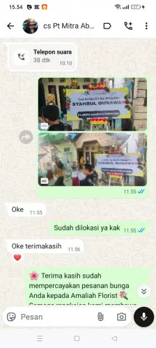 Testimonial Papan Bunga tarunajaya