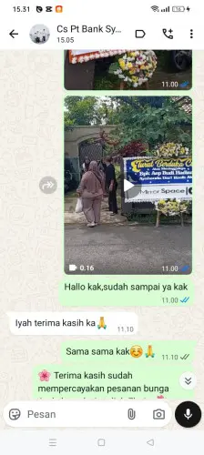 Testimonial Papan Bunga tarunajaya